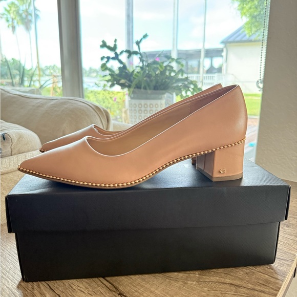 Coach Willa 45 Leather Pumps - Picture 2 of 5